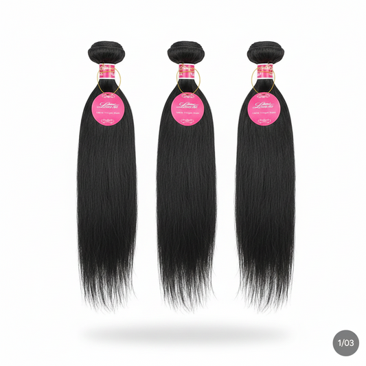Real human hair straight wave human hair hair curtain natural color wig hair extension